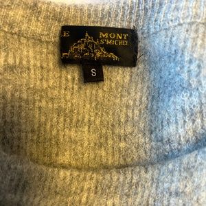 Gray Le Mont St. Michel Mohair Sweater